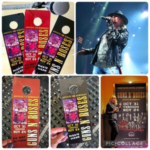 Guns N' Roses Hard Rock Hotel Door Hanger